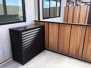Ironsand Heat Pump Cover on balcony