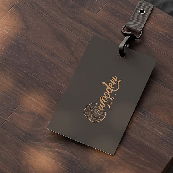 Brand collateral mockup used in a brand identity system