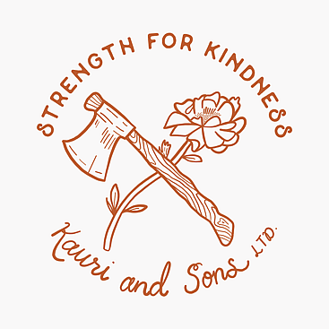 Kauri and Sons Strength for Kindness Emblem illustration