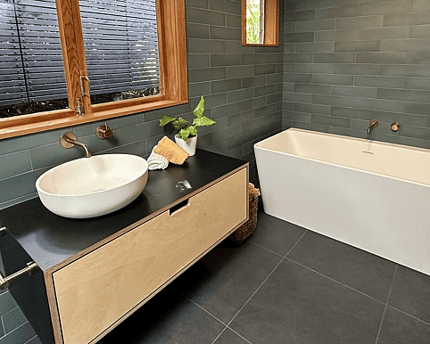 Bespoke bathroom cupboard. Upmarket bathroom renovation