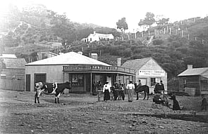 A store in the Kuaotunu Village in the 1890s