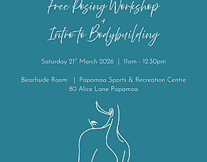 Posing + Introduction to Bodybuilding Workshop 21st March 2026