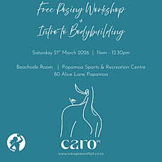 Posing + Introduction to Bodybuilding Workshop 21st March 2026