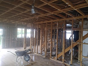 Extensive House Renovation - Kitchen & Living - BEFORE