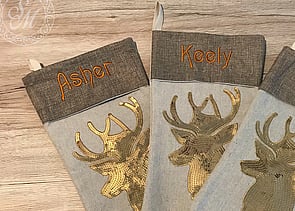 CHRISTMAS STOCKINGS - Priced from $12-$20. Varies with Size.