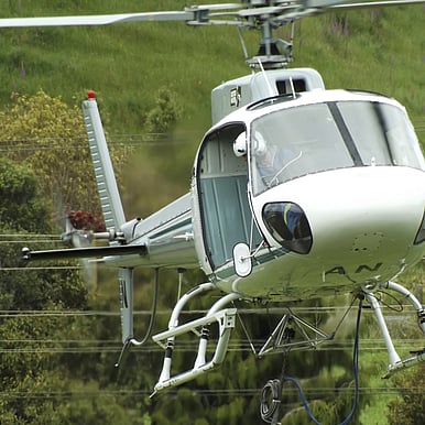 kid and helicopter