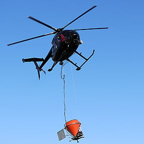 Helicopter spraying