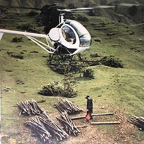 Helicopter spraying