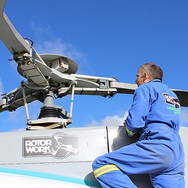 helicopters and ute