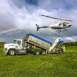 Helicopter and view