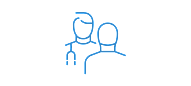 Stronger relationships with caregivers icon