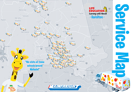 Harold the Giraffe Service Map