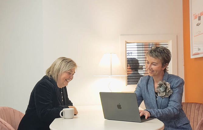 maree gately marketing consultant in whangarei nz with photographer client, sarah warrington