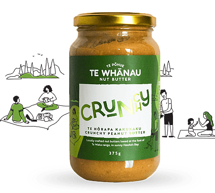 Crunchy Peanut Butter made in Hawke's Bay. Community based and locally crafted. | Te Whanau Nut Butter