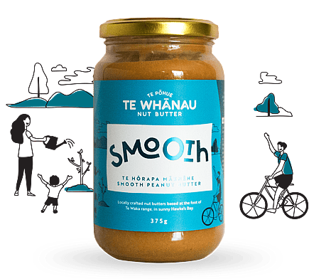 Smooth, creamy peanut butter, made in Aotearoa NZ. Healthy peanut butter