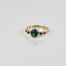 White gold engagement ring