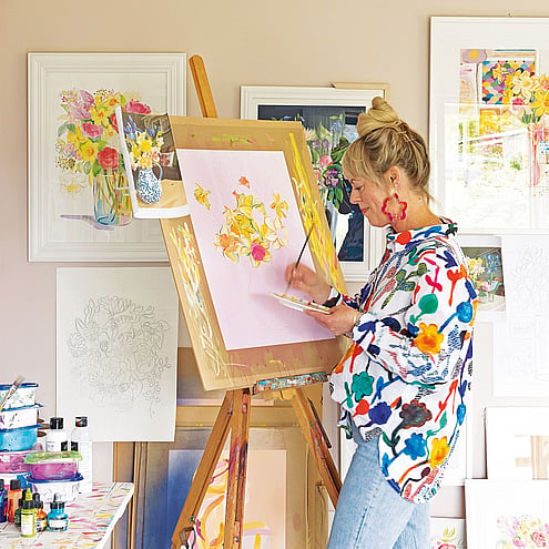 Melanie Sharpe at her home
