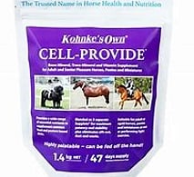 CELL PROVIDE&reg;  - Patented Supplet&reg; technology. Bone-Mineral, Trace-Mineral and Vitamins for Adult and Senior Pleasure Horses, Ponies and Miniatures