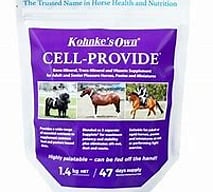 Cell Provide&reg;  - Patented Supplet&reg; technology. Bone-Mineral, Trace-Mineral,  Vitamins. Safe for all age and discipline, pleasure horses, ponies and miniatures