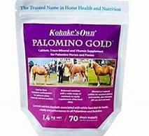 PALOMINO GOLD&reg; - Patented Supplet&reg; technology. Calcium, Trace-Mineral and Vitamin Supplement Specially Formulated for Palomino, Dun & Buckskin
