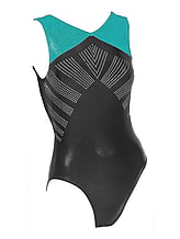Nikita Leotard - BLACK/TEAL-Child $84.99 / Adult $94.99- - - - - - - - - - - - - - - ORDER NOW >