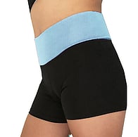 Long Sleeve Gymnastics Leotard with Silver sequin spiral and flower and colour fade of blue and purple