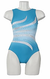 Tirzah Leotard - TURQUOISE/WHITE-Child $92.99  / Adult $94.99- - - - - - - - - - - - - - - - ORDER NOW >