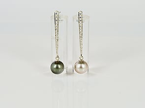 Pearl and Diamond earrings