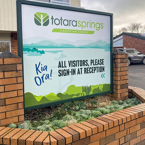 illustration, Signage & Website Design | Totara Springs Christian Centre