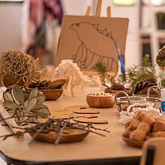 Outdoor play materials at Little Moas
