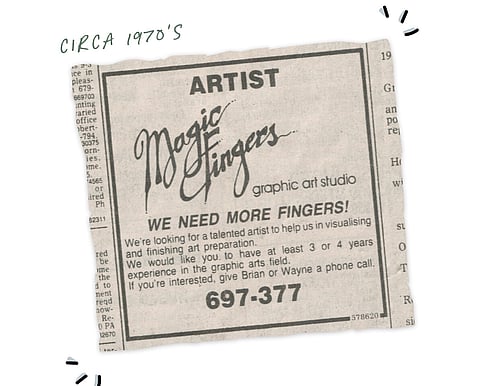 Magic Fingers Graphics: In the family since the 70's