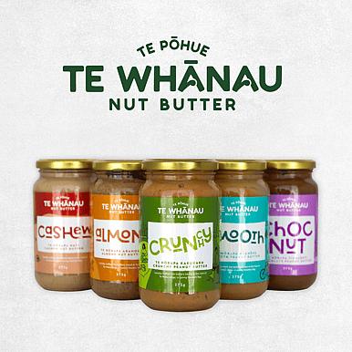 Te Whanau Nut Butter product design FMCG