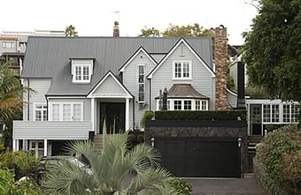 Wall Treats Master Painters &ndash; luxury exterior repaint of a grand Parnell home set among large grounds, Auckland