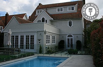 Wall Treats Master Painters &ndash; major exterior repaint and refurbishment of early 1900s weatherboard and shingle home in Parnell, including new loggia and garage