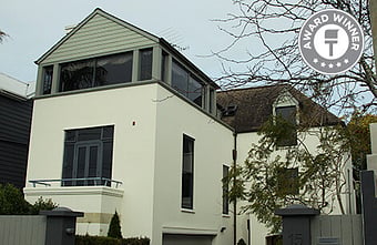 Wall Treats Master Painters &ndash; exterior repaint of 1980s architecturally designed Remuera home, preserving its enduring relevance and design vision
