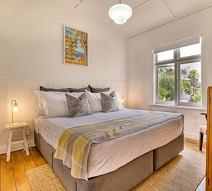 Bedroom in the Bach in Mangawhai