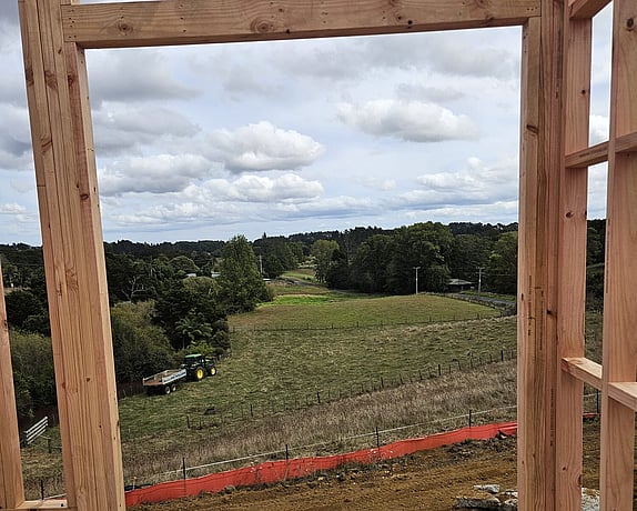View from master suite window