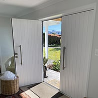 Open door of house looking outside
