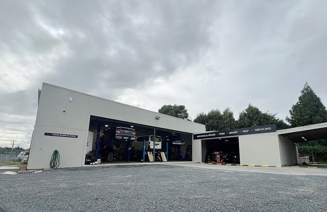 Kihikihi Garage's new Cambridge Road workshop.