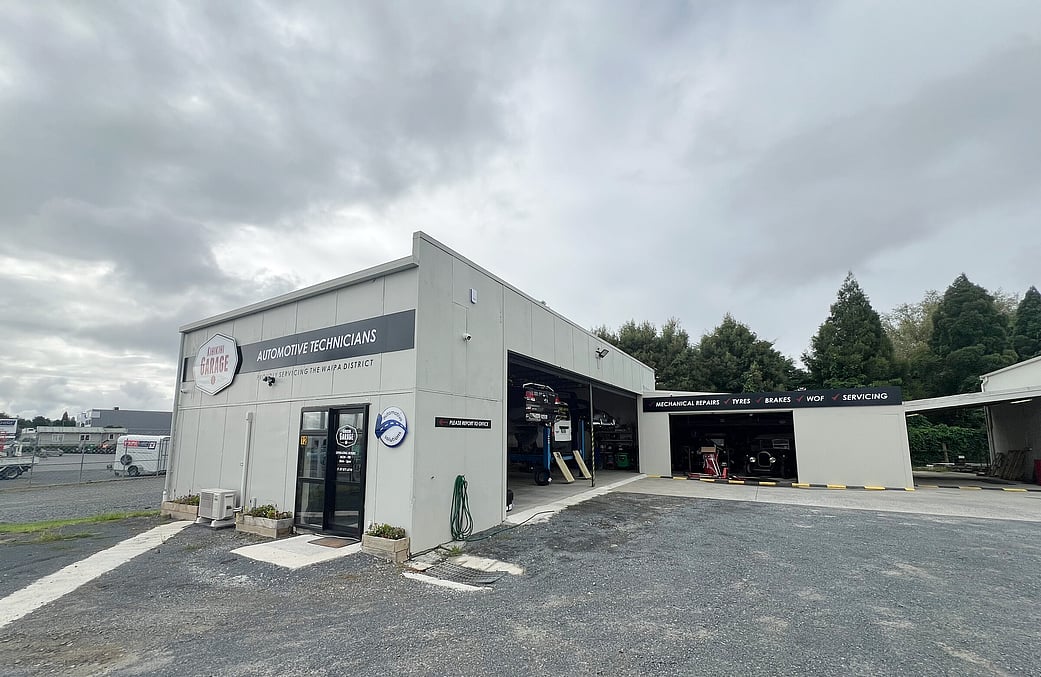 Kihikihi Garage's new Cambridge Road workshop.