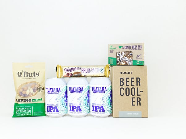 PREMIUM NZ BEER, BEER COOLER AND SNACKS