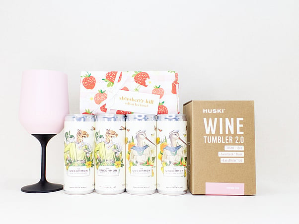 KYND Pretty Wine gift box NZ &mdash; hand picked NZ-made wine and treat gifts for her delivered nationwide