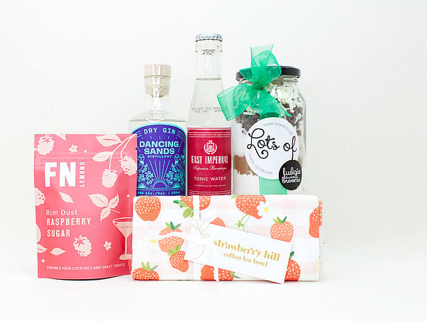NZ MADE GIN, TEATOWEL AND BROWNIE KIT
