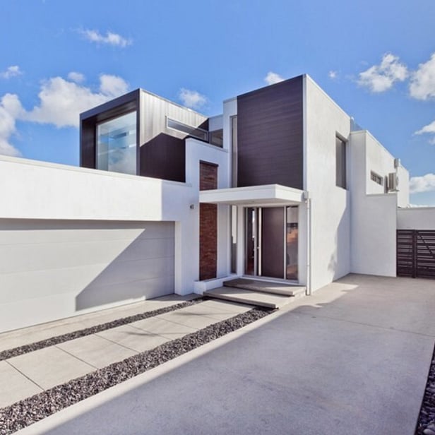 Concrete Masonry & Nu Wall Waterfront Home