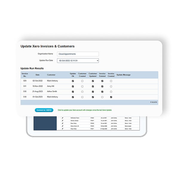Invoice with the Xero integration