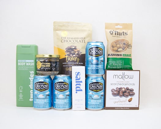 NZ BEER, MAGNESIUM, CHOCOLATE BARK AND A BODY WASH