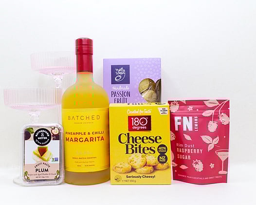 BATCHED MARGARITA, HOMELAB GLASSES AND SNACKS