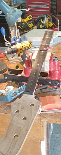 Cutting fret slots