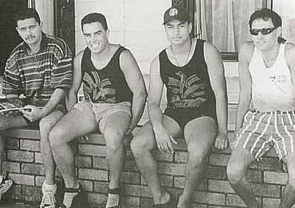 Simon Lardelli, Richard Francis, Johnny Poi and Junior Taare