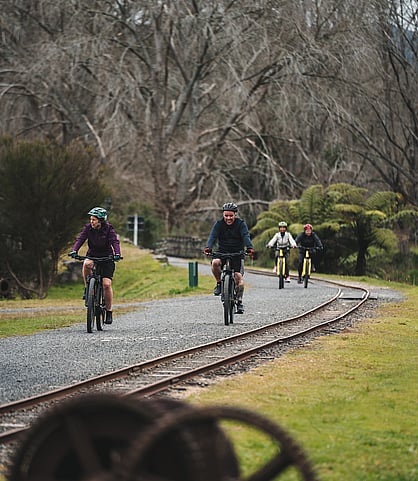 Hauraki Rail Trail through Te Aroha to Matamata